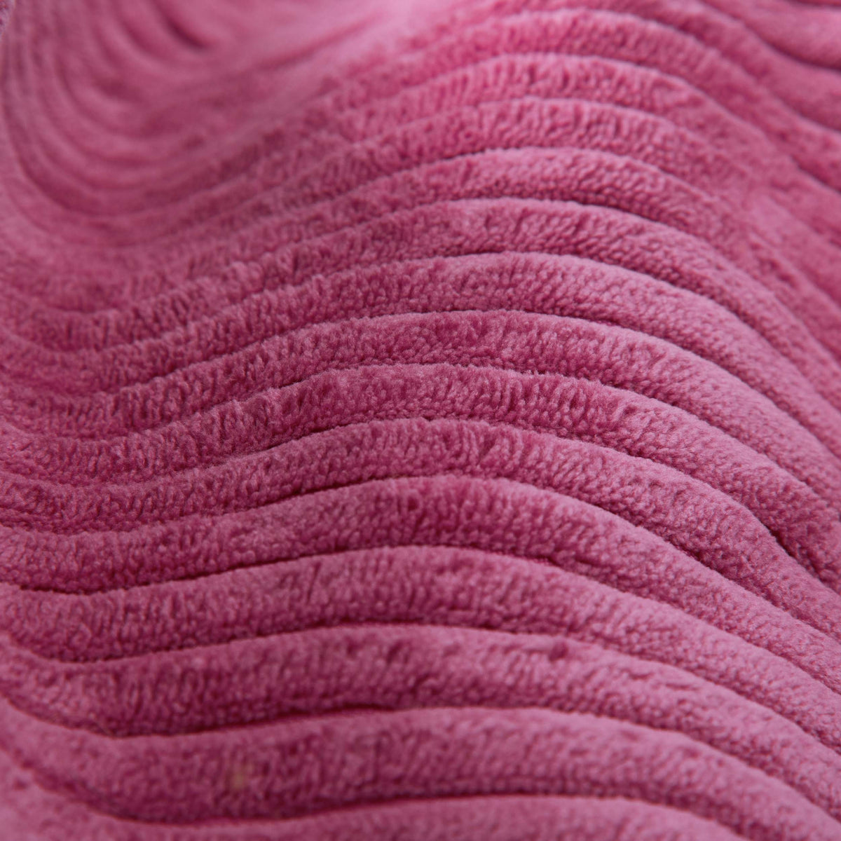Pouf Poire Velours Côtelé Rose - tissu velours côtelé rose, gros plan texture