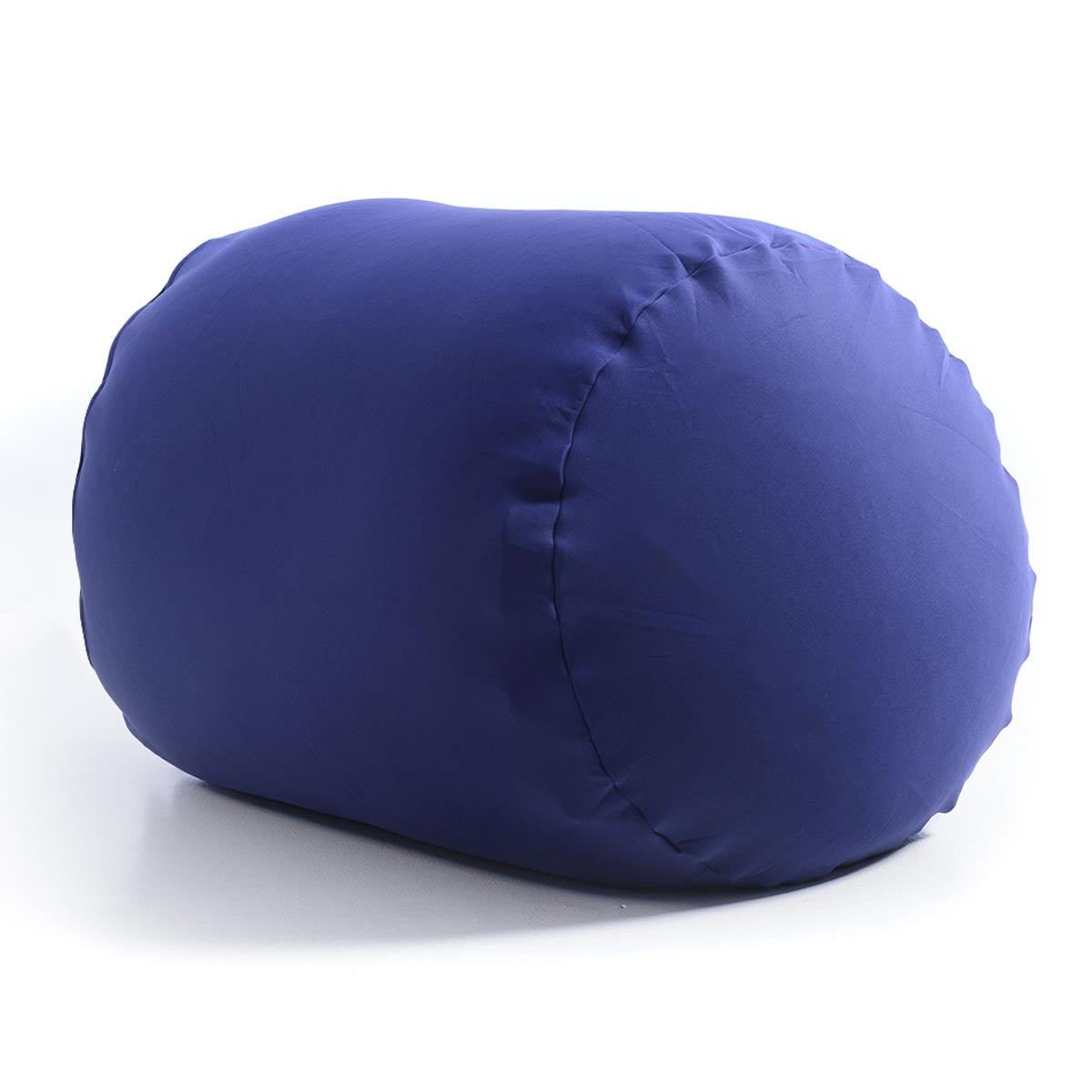 Pouf Repose Pieds Stretch Bleu Marine BiG52, pouf tube en tissu ultra-souple pour intérieur, repose-pieds confortable