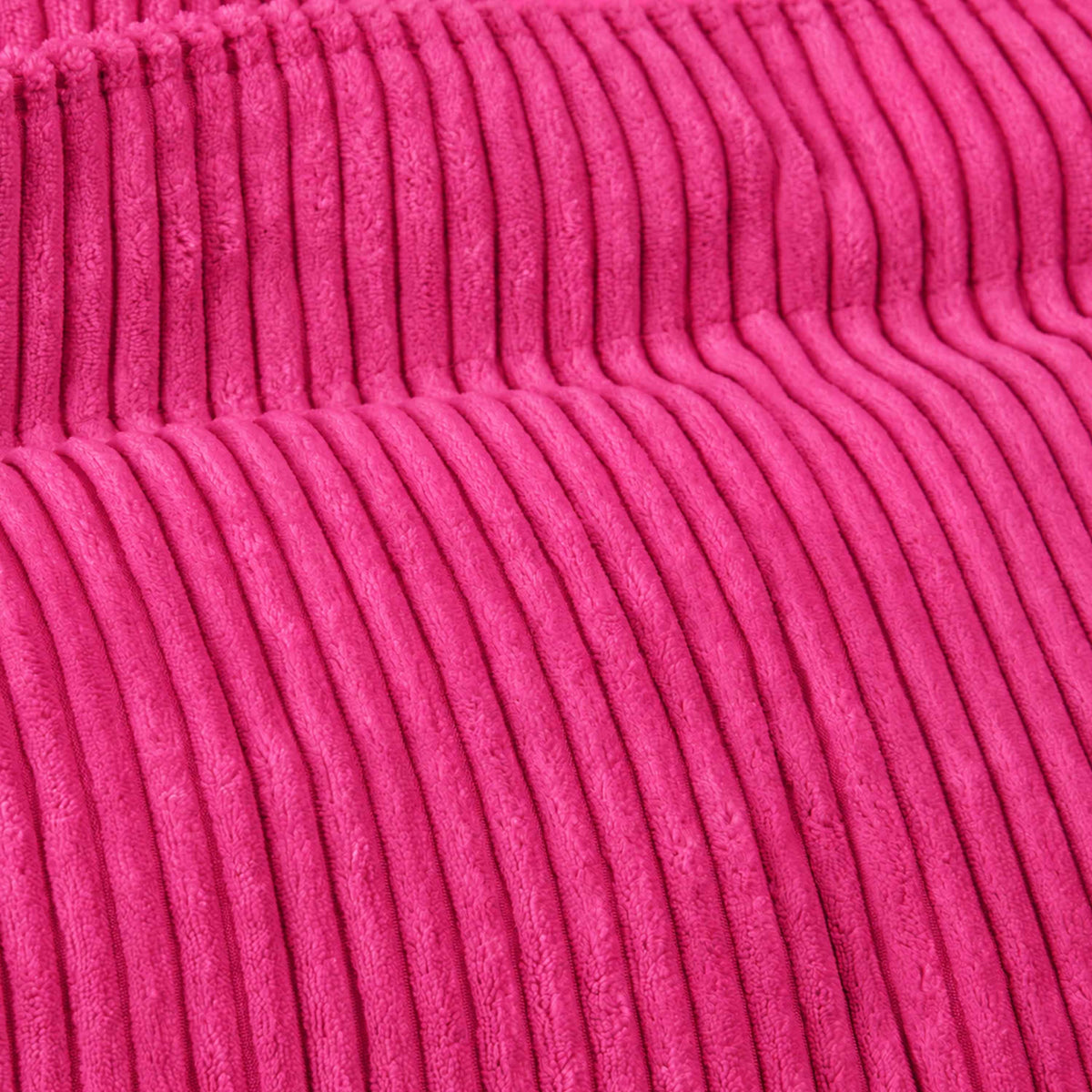 Pouf Velours Côtelé Rose, tissu rose côtelé texture velours pour design d’intérieur et confort
