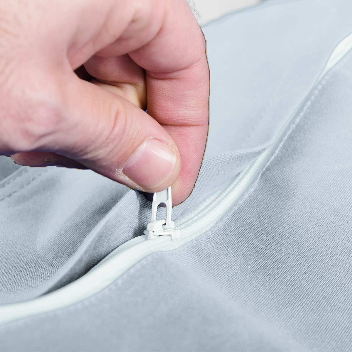 Pouf Voile Bateau Gris, fermeture éclair et intérieur en tissu gris pour pouf 170x130 cm
