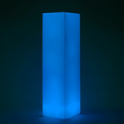 Columna de luz LED multicolor - CUADRADA 109 cm