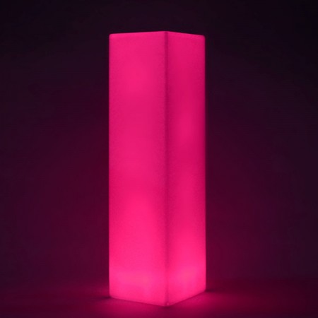 Mehrfarbige LED-Lichtsäule - QUADRAT 109 cm