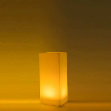 Mehrfarbige LED-Lichtsäule - QUADRAT 80 cm