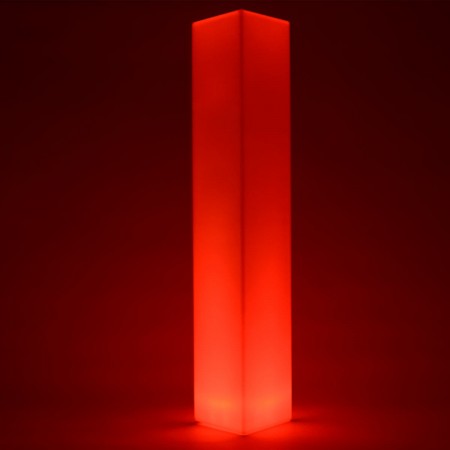 Mehrfarbige LED-Lichtsäule - QUADRAT 180 cm