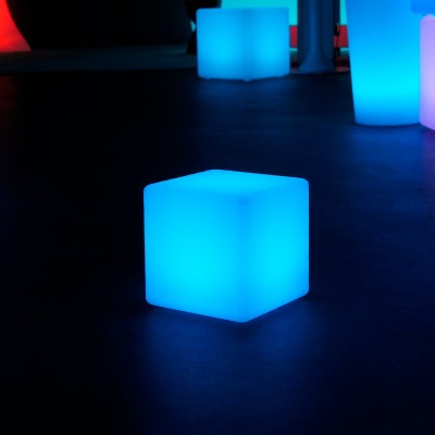 Mehrfarbiger LED-Lichtwürfel - 20 cm