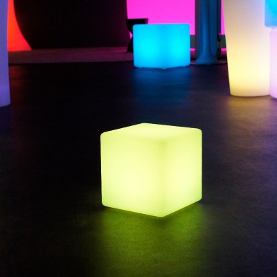 Cube Lumineux à LED Multicolore - 20 cm