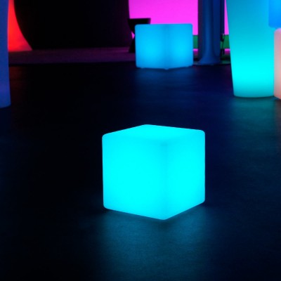Cubo luminoso LED multicolore - 20 cm