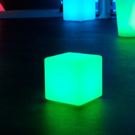 Cubo luminoso LED multicolore - 20 cm