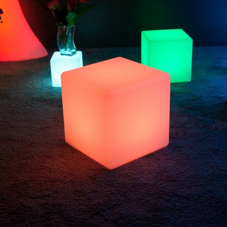 Cubo luminoso LED multicolore - 30 cm