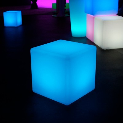 Cubo de luz LED multicolor - 40 cm