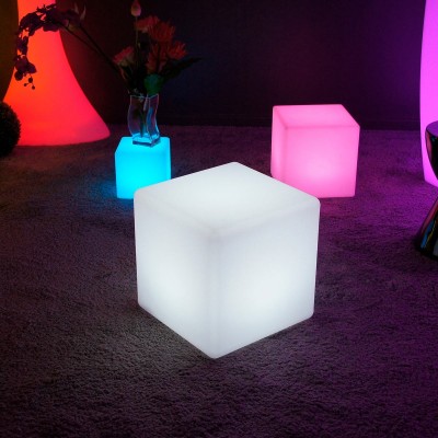 Mehrfarbiger LED-Lichtwürfel - 40 cm