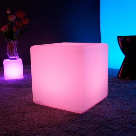 Mehrfarbiger LED-Lichtwürfel - 40 cm