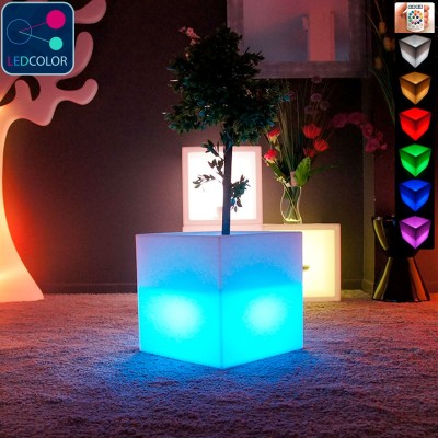 Cubo de luz LED multifunción multicolor - 40 cm