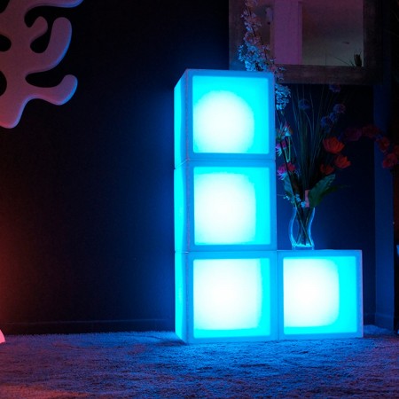 Cubo de luz LED multifunción multicolor - 40 cm