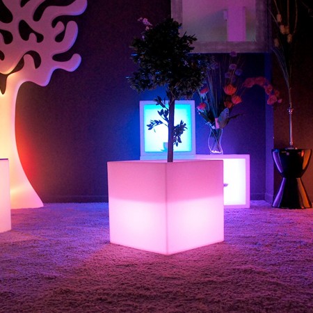 Mehrfarbiger LED-Multifunktionslichtwürfel - 40 cm