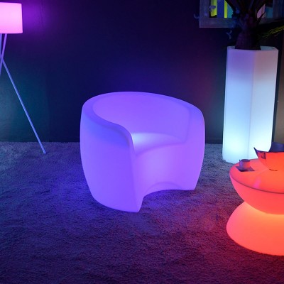 Poltrona illuminata a LED multicolore XL
