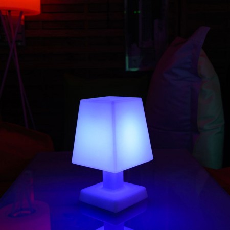 Mehrfarbige LED Tischlampe - ABA - S SQUARE