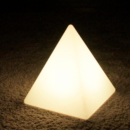 Pirámide de luz LED multicolor - PYRAMIS - 28 cm