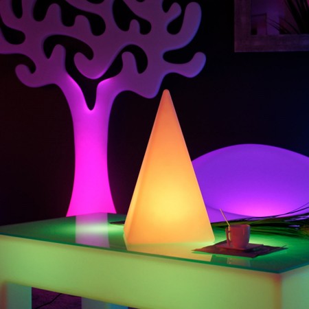 Piramide di luce LED multicolore - PIRAMIDE - 48 cm
