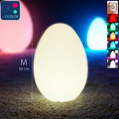 Uovo luminoso a LED multicolore - JAJKO - 36 cm