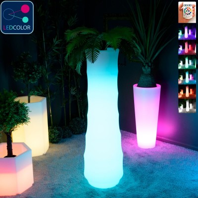 Maceta de luz LED multicolor - BAMBOO