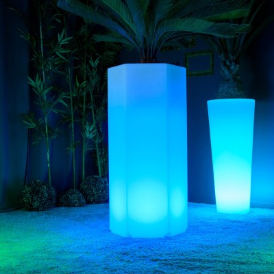 Vaso luminoso a LED multicolore - HEXAGONE XL