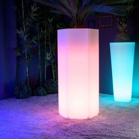 Pot Lumineux à LED Multicolore - HEXAGONE XL