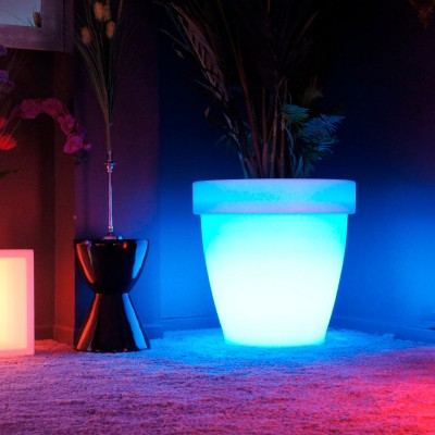 Vaso luminoso a LED multicolore - ROUND XXL