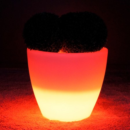 Pot Lumineux à LED Multicolore - SPARK - 45 cm