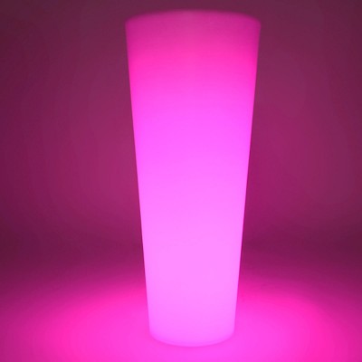 Jarrón con luz LED multicolor - ROUND XL