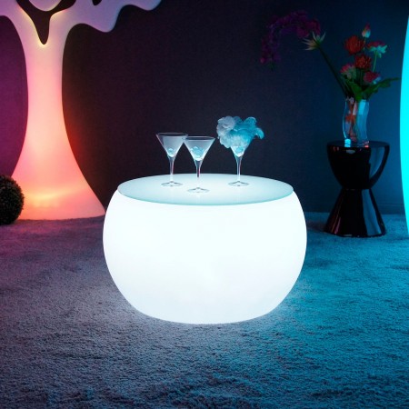 Table Basse Lumineuse à LED Multicolore - ROUND