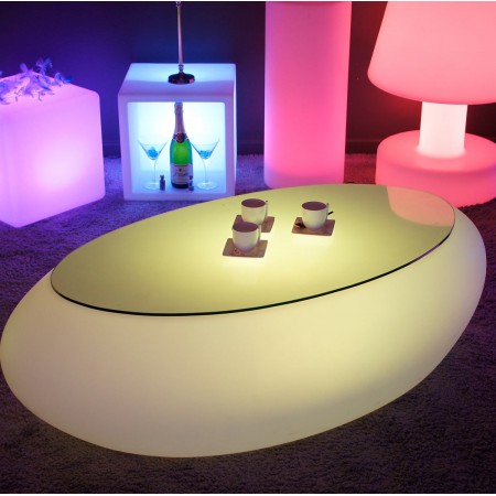 Table Basse Lumineuse à LED Multicolore - STONE