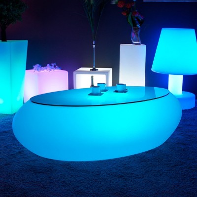 Tavolino illuminato a LED multicolore - STONE