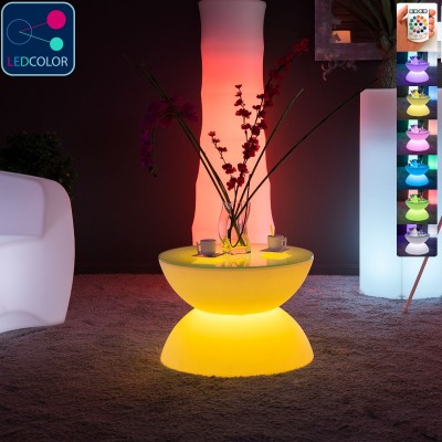 Table basse lumineuse LED Multicolore - FULL MOON