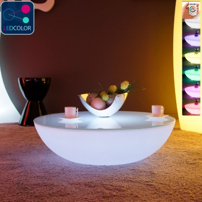 Tavolino luminoso a LED multicolore - MOON LIGHT
