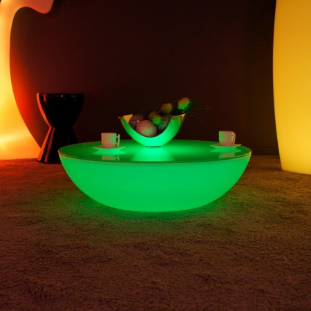 Table basse lumineuse LED Multicolore - MOON LIGHT