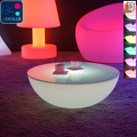 Tavolino luminoso a LED multicolore - MOON LIGHT S