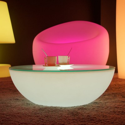 Mesa de centro con luz LED multicolor - MOON LIGHT S