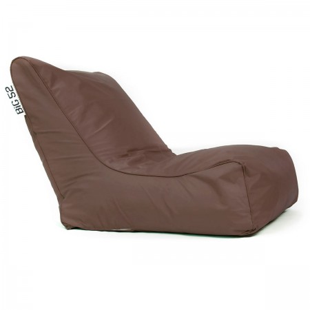 BiG52 Chocolate Pouf Sessel mit Fußschemel