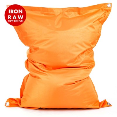Leerer Bezug Pouf Giant XL Wasserdicht Outdoor Outdoor Orange IRON RAW BiG52