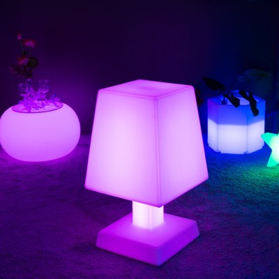 Lámpara de mesa LED multicolor - ABA - XL SQUARE