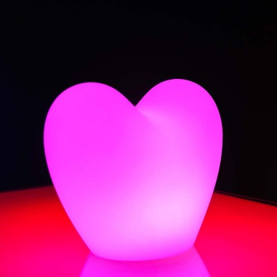 Lámpara de mesa LED multicolor - HEART