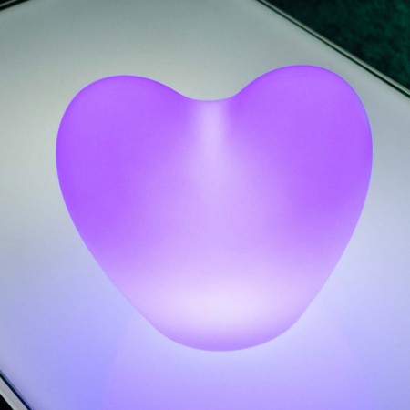 Mehrfarbige LED-Tischlampe - HEART
