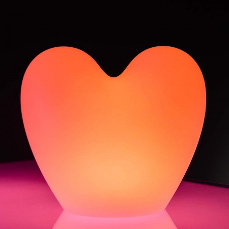 Mehrfarbige LED-Tischlampe - HEART