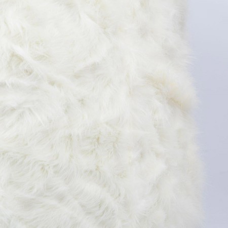 Pouf poltrona rotondo in pelliccia bianca - BiG52 TiTAN S