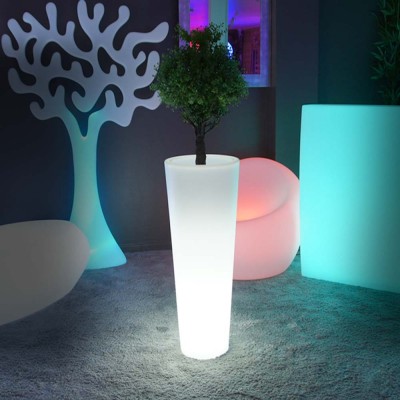 Vaso luce LED multicolore - ROUND XL