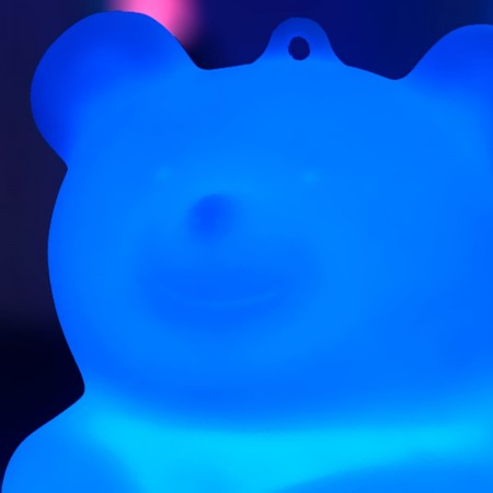 Mehrfarbiger LED-beleuchteter Teddybär - BÄRA