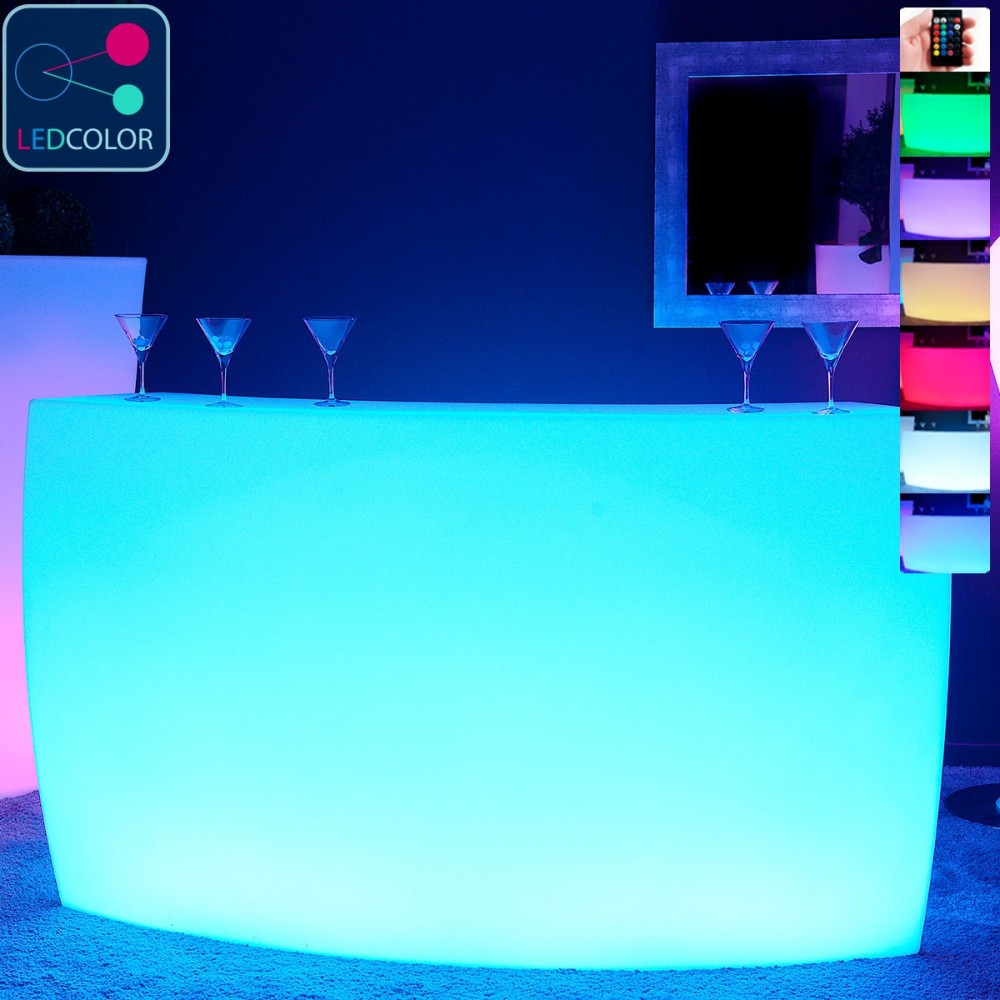 BAR Lumineux à LED Multicolore - KRUG ROUND