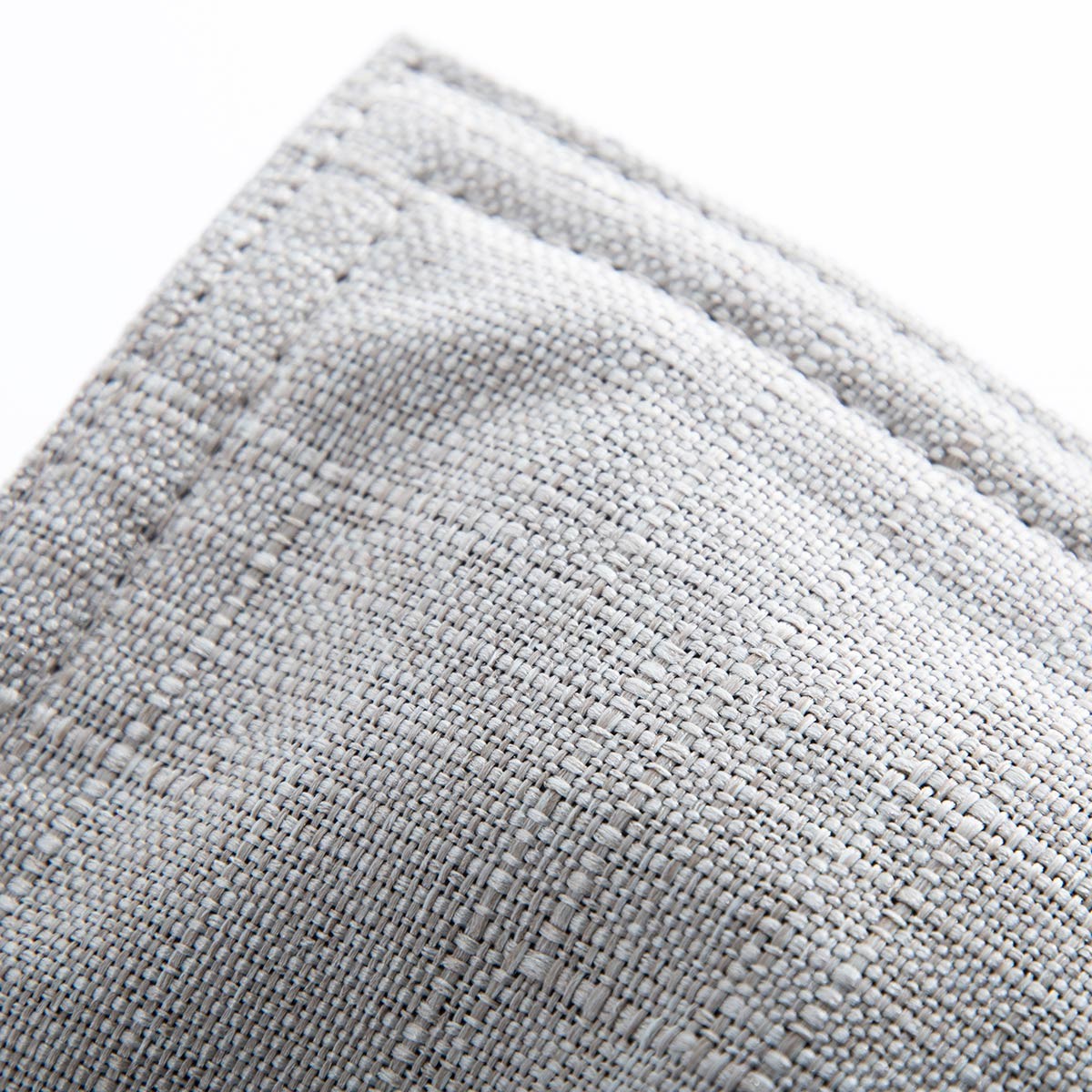 Leerer Pouf-Bezug Leinen Beige