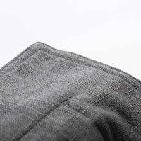 Housse Vide Pouf Lin Gris Foncé